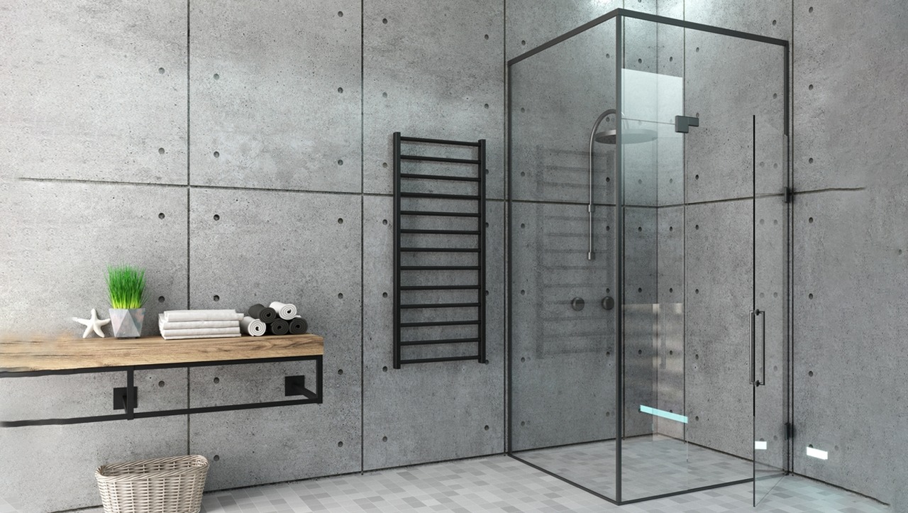 Frameless shower door