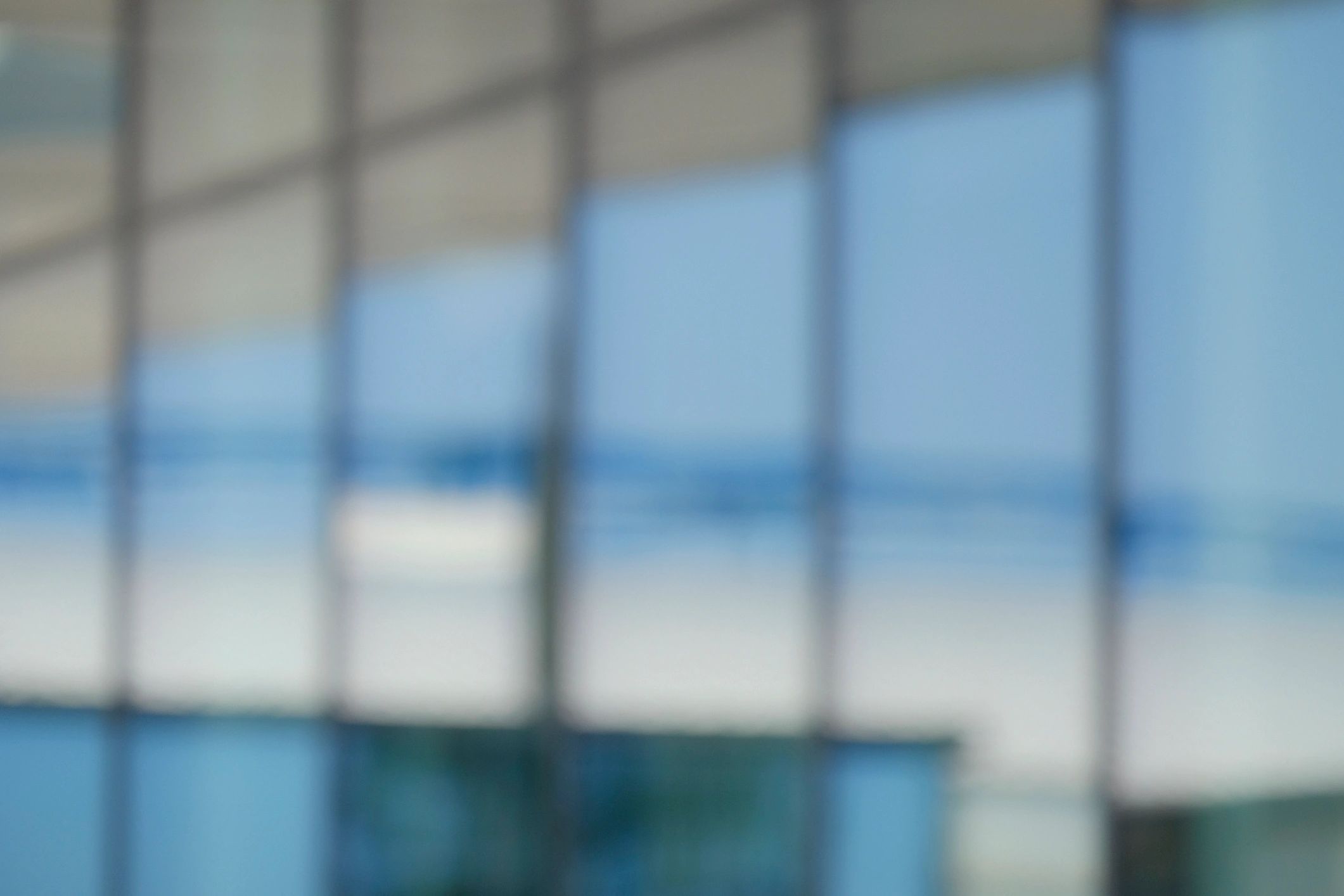 Modern commercial glass facade detail